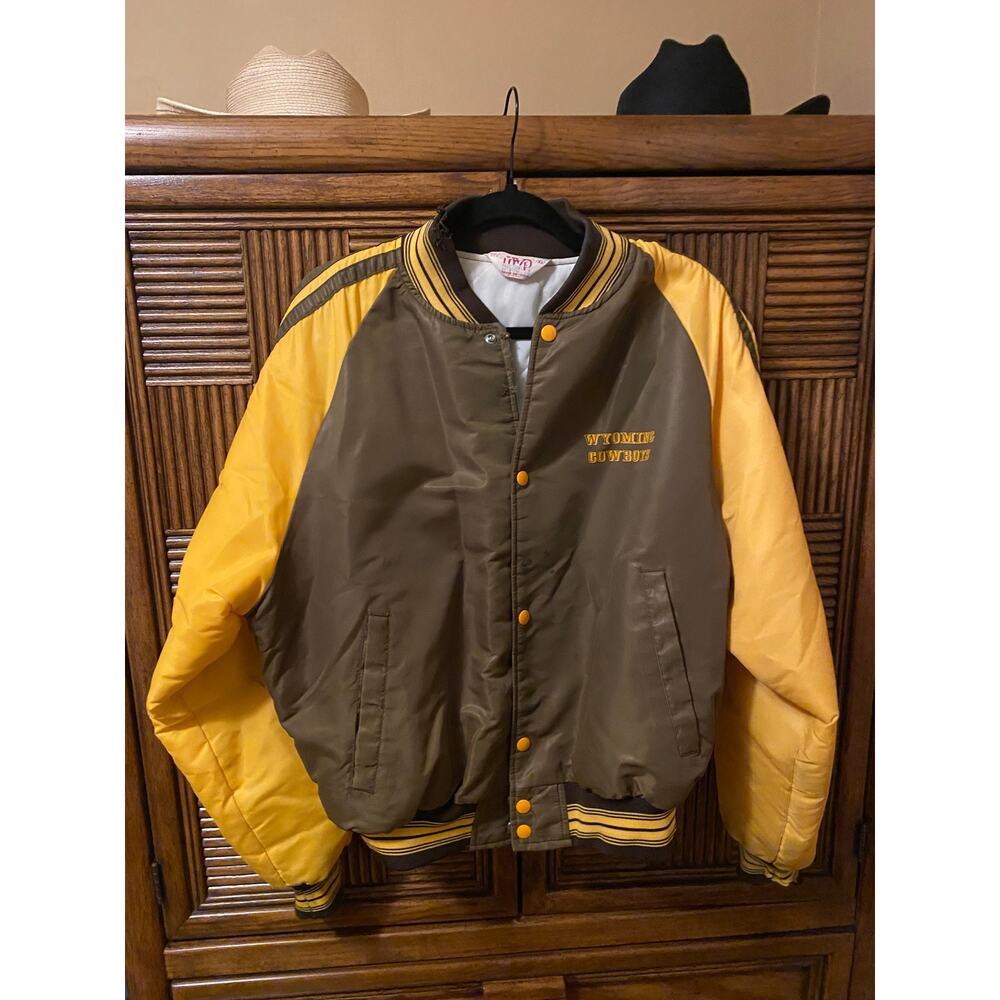 Wyoming Cowboys Vintage Bomber Jacket XL